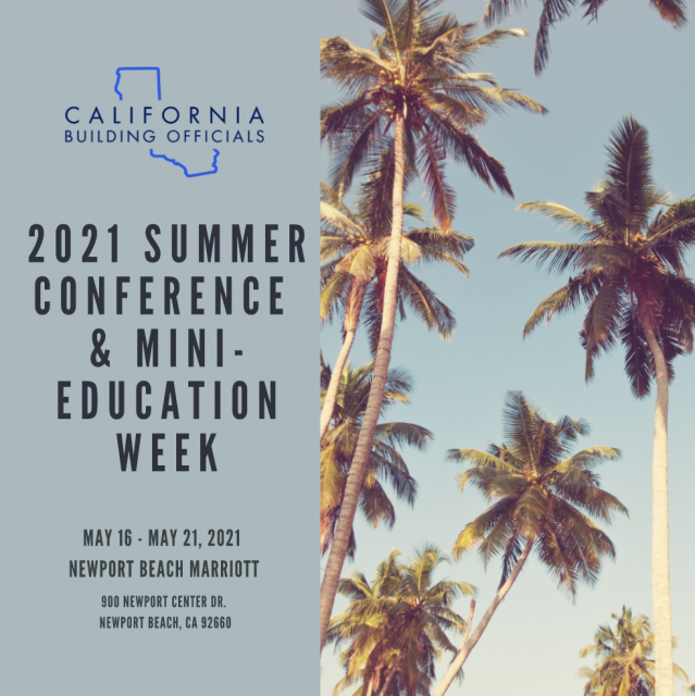 California Building Officials Summer Conference & Mini-Education Week